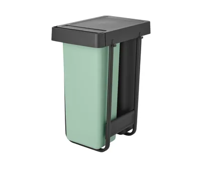Мусорное ведро Brabantia Sort&Go 232527 60 л, для туалета, для кухни, выдвижное, встраиваемое, голубое, зеленое, серое, черное