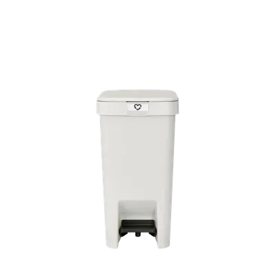 Мусорное ведро Brabantia StepUp 800245 16 л, для туалета, белое, серое