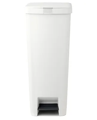 Мусорное ведро Brabantia StepUp 800009 40 л, для кухни, белое, серое