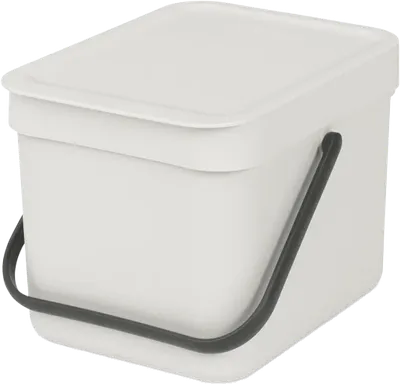 Мусорное ведро Brabantia Sort&Go 213267 6 л, для туалета, для кухни, встраиваемое, серое