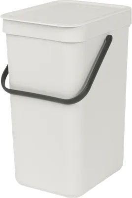 Мусорное ведро Brabantia Sort&Go 213281 12 л, для туалета, для кухни, встраиваемое, серое