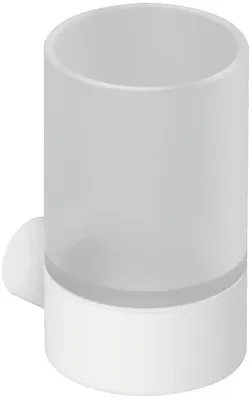 Стакан для ванной Kludi Vela R 5897553 настенный, белый, стеклянный