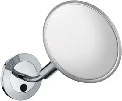 Косметическое зеркало Keuco Elegance new 17676 019000 с подсветкой, настенное, с увеличением, хром