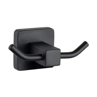 Крючок для ванной комнаты двойной Maretti Umbria Black UMB53299, черный