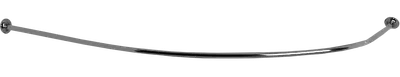 Угловой карниз для ванны Triton Мадрид 170x95 см, дугообразный, глянцевый хром