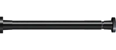 Телескопический карниз для ванны Carnation Home Fashions Urban Black 200 см, прямой, матовый черный