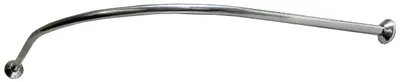 Угловой карниз для ванны GoGo Standart C0140 140x140 см, дугообразный, глянцевый хром