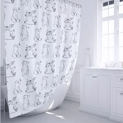 Штора для ванной Fixsen Teddy Wash FX-1505 180x200