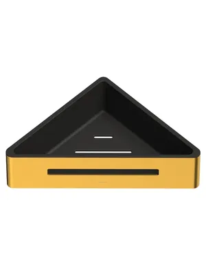 Полка для душа WHITECROSS Ergo ER2282GLB угловая, подвесная, брашированное золото (brushed gold)