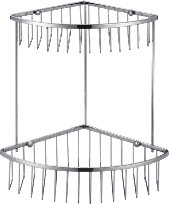 Полка для душа Savol S-002514-2 угловая, подвесная, хром