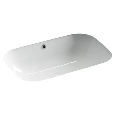 Раковина встраиваемая снизу Ceramicanova Era CN15007 61 глянцевая белая, прямоугольная