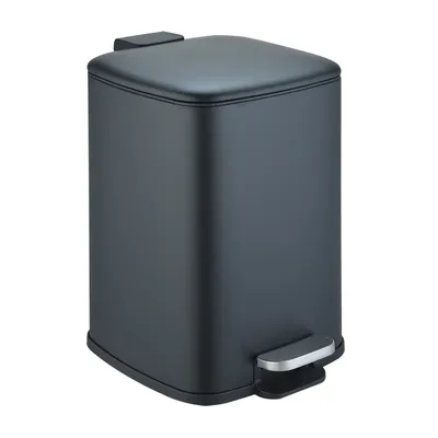 Мусорное ведро Weltwasser WW Berg BL 20L 20 л, для туалета, для кухни, черное