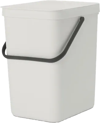 Мусорное ведро Brabantia Sort&Go 214400 25 л, для туалета, для кухни, серое