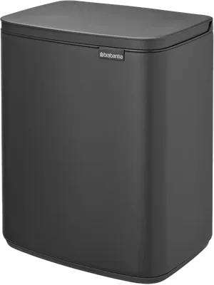 Мусорное ведро Brabantia Bo 233746 12 л, для туалета, для кухни, подвесное, серое, черное
