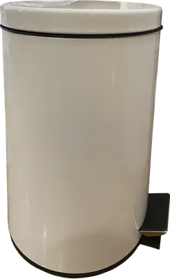 Мусорное ведро Nofer Trash 09100.12.W 12 л, для туалета, белое, + Салфетки Nofer OC-1-33 100 шт P