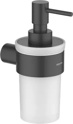 Дозатор для жидкого мыла AQUATEK Лира AQ4405MB настенный, черный