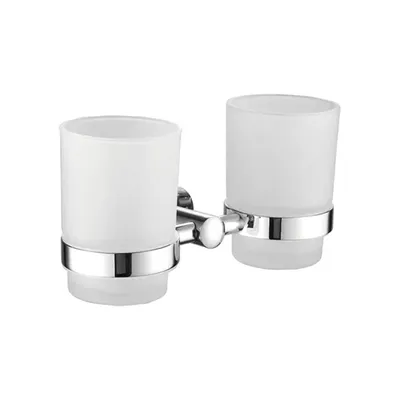 Стакан для ванной Shevanik SG51 SG5122 настенный, хром, стеклянный, двойной