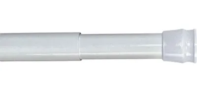 Телескопический карниз для ванны Milardo 010A200M14 200 см, прямой, матовый белый