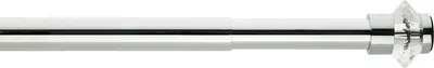 Телескопический карниз для ванны Grekon 1222-220KR 220 см, прямой, глянцевый хром