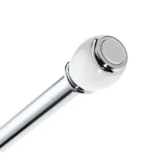 Телескопический карниз для ванны Blonder Home Classic Chrome White 260 см, прямой, chrome, white