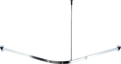 Угловой карниз для ванны Ridder 52500 160x70 см, Г-образный, глянцевый хром