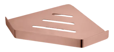 Полка для душа Boheme New Venturo 10318-CB угловая, подвесная, copper brushed