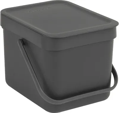 Мусорное ведро Brabantia Sort&Go Sort&Go 109720 6 л, для кухни, подвесное, серое