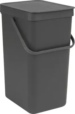 Мусорное ведро Brabantia Sort&Go 109966 16 л, для кухни, подвесное, серое