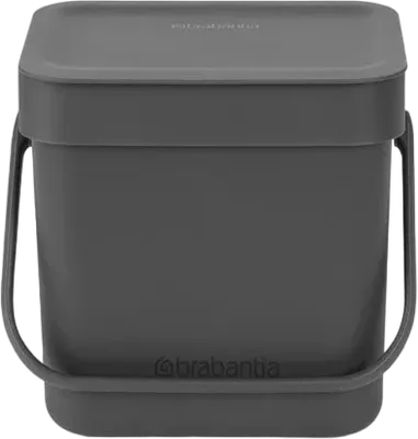 Мусорное ведро Brabantia Sort&Go 209888 3 л, для кухни, настольное, серое