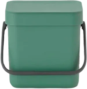 Мусорное ведро Brabantia Sort&Go 129865 3 л, для кухни, настольное, зеленое