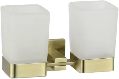 Стакан для ванной Savol 65 c S-06568C настенный, бронза, стеклянный, двойной