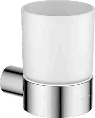 Стакан для ванной AQUATEK Лира AQ4404CR настенный, хром, стеклянный