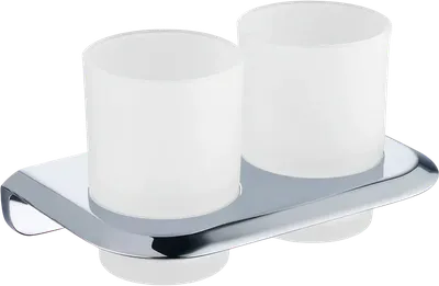 Стакан для ванной Cezares Liner TUMDS-01 настенный, хром, стеклянный, двойной