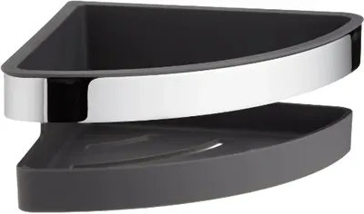 Полка для душа Keuco Collection Moll 12757 угловая, подвесная, антрацит