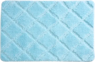 Коврик Wasserkraft Lippe BM-6517 90x60 см, для ванной, голубой, рисунок