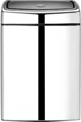 Мусорное ведро Brabantia 477201 10 л, для кухни, подвесное, хром, серое