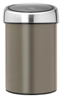 Мусорное ведро Brabantia Touch Bin Touch Bin 364464 3 л, для кухни, подвесное, хром, серое