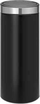 Мусорное ведро Brabantia Touch Bin New 115448 30 л, для кухни, хром, черное