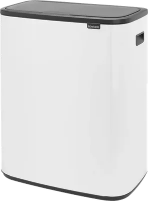 Мусорное ведро Brabantia Bo Touch Bin 221408 60 л, для кухни, белое