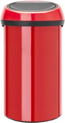 Мусорное ведро Brabantia Touch Bin 402487 60 л, для кухни, красное