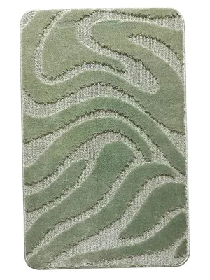 Коврик L'Cadesi Lemis 261705 80x50 см, для ванной, зеленый, рисунок