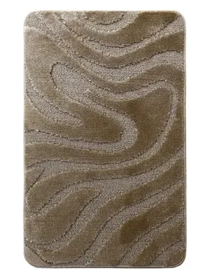 Коврик L'Cadesi Lemis 261706 80x50 см, для ванной, коричневый, рисунок