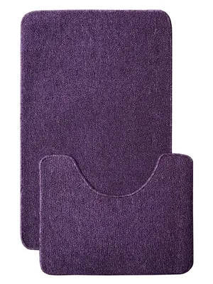Комплект ковриков L'Cadesi Light Latex 261752 100x60 см, для туалета, фиолетовый