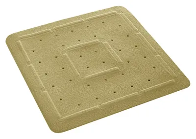 Коврик Bacchetta бежевый 55x55 см, для ванной, бежевый