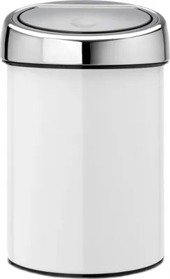 Мусорное ведро Brabantia 364488 3 л, для кухни, подвесное, белое, хром