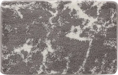 Коврик IDDIS Decor D02M580i12 80x50 см, для ванной, серый, рисунок