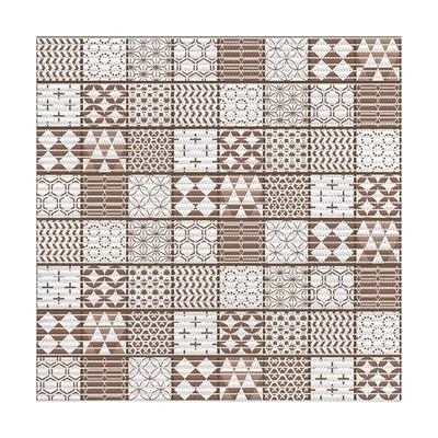 Коврик Vilina Преображение 7093-218PT-brown 80x1500 см, для ванной, коричневый, рисунок