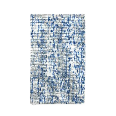 Коврик Fora Soft Cotton FOR-SC50-80BD 80x50 см, для ванной, белый, синий