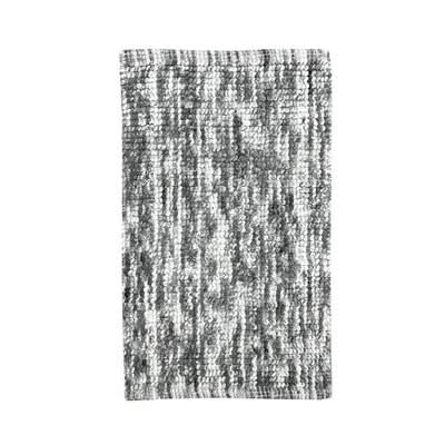 Коврик Fora Soft Cotton FOR-SC50-80GY 80x50 см, для ванной, серый, белый