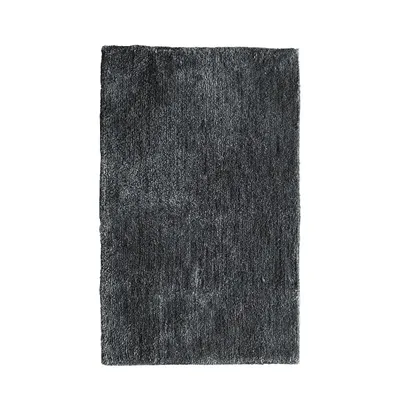 Коврик Fora Shiny FOR-MCF-SHI50-80GR 80x50 см, для ванной, черный, серый